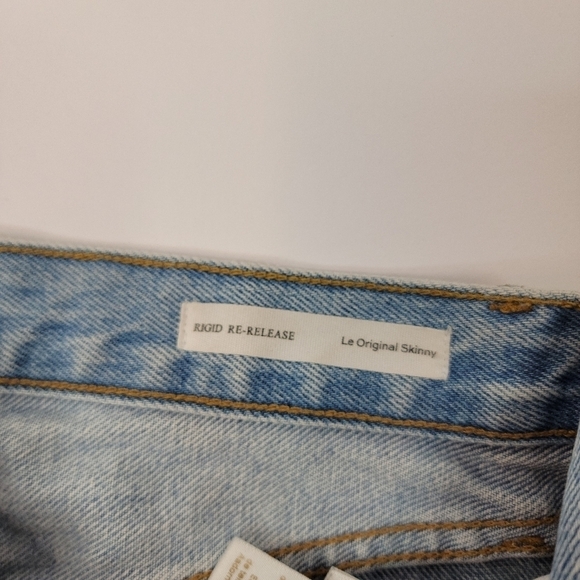 Frame Rigid  Re-released Jeans Sz 26 Original Skinny Button Fly  High Rise - Picture 5 of 12